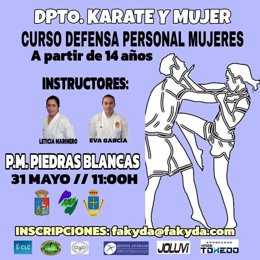 Curso gratuito de defensa personal para mujeres en Castrillón este sábado.