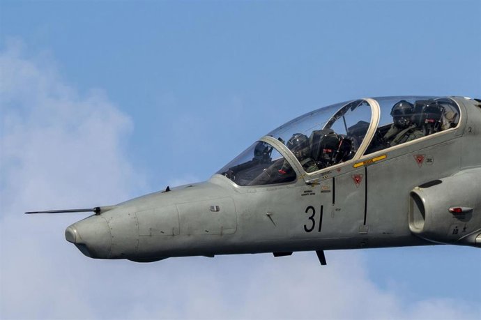 Archivo - Imagen de archivo de un Hawk Mk-132 del Ejército indio 