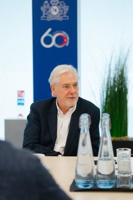 El consejero delegado (CEO) de Philip Morris International (PMI), Jacek Olczak, durante una entrevista en exclusiva concedida a Europa Press con motivo de las jornadas 'Technovation', organizadas por la propia compañía en la ciudad suiza de Neuchâtel.