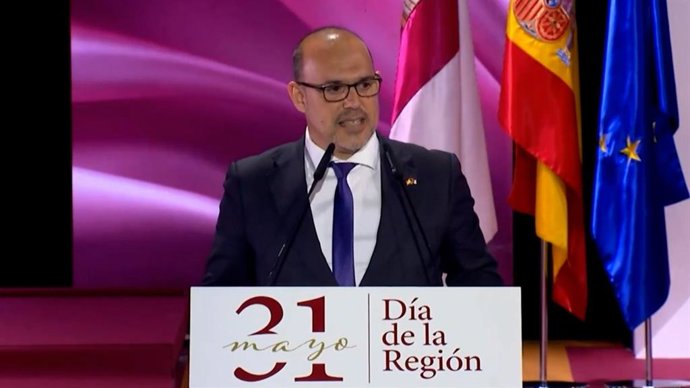 El presidente de las Cortes, Pablo Bellido