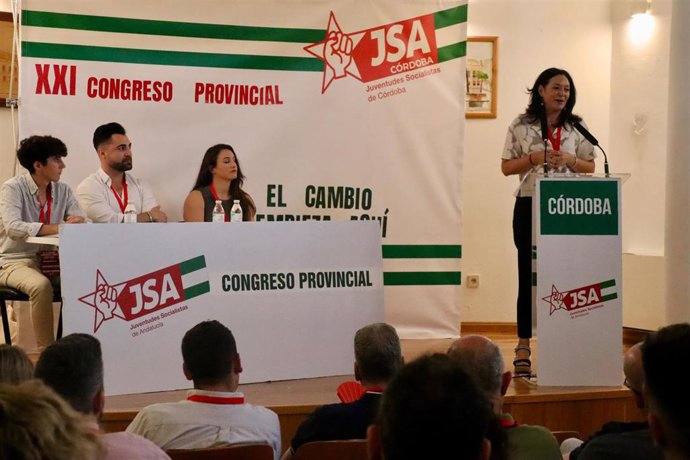 La nueva secretaria general de Juventudes Socialistas de Andalucía (JSA) en Córdoba, Pilar Algar.