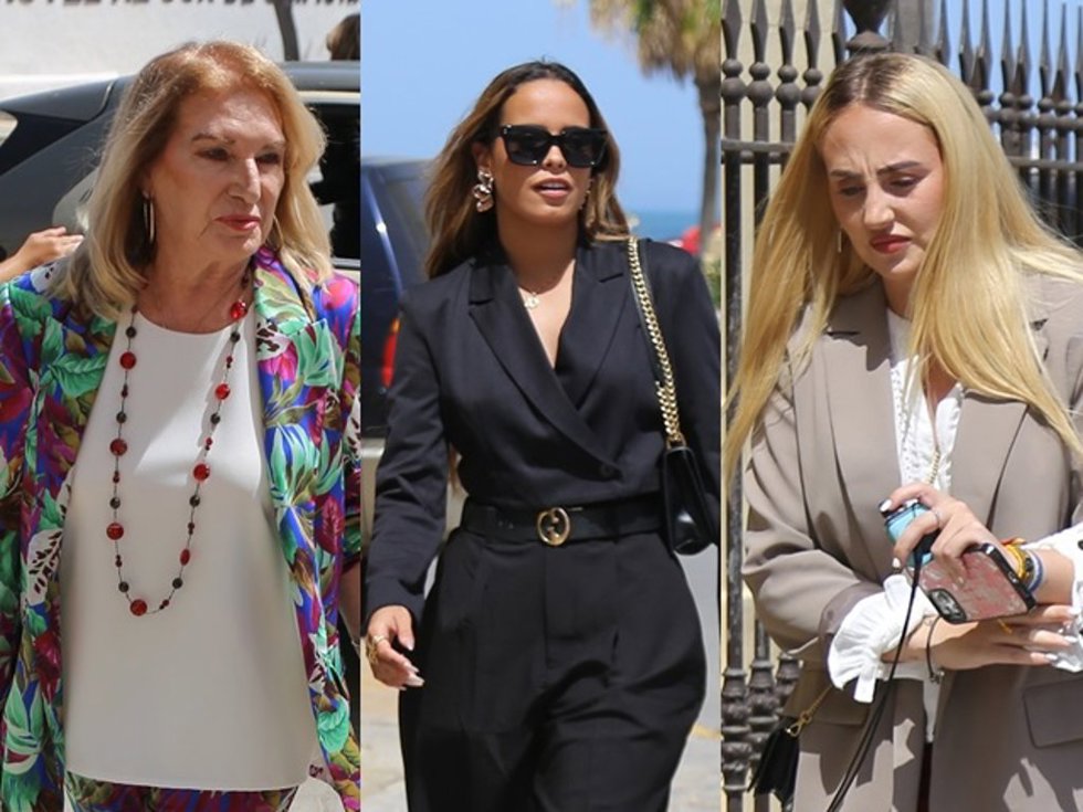 GLORIA MOHEDANO, GLORIA CAMILA ORTEGA JURADO Y ROCÍO FLORES CARRASCO EN EL HOMENAJE A ROCÍO JURADO
