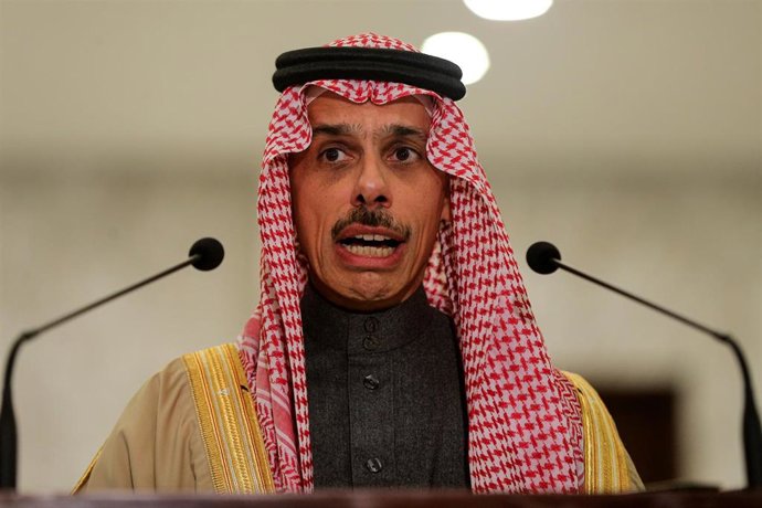 Archivo - El ministro de Asuntos Exteriores saudí, Faisal bin Farhan