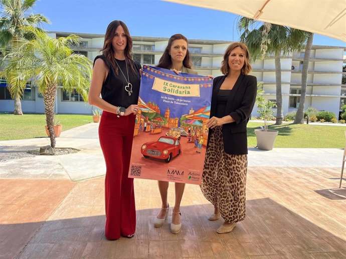 Presentación de la Caravana Solidaria a favor de Asociación para Personas con Discapacidad de Mijas que será en el Museo del Automóvil de Málaga el 14 de junio.