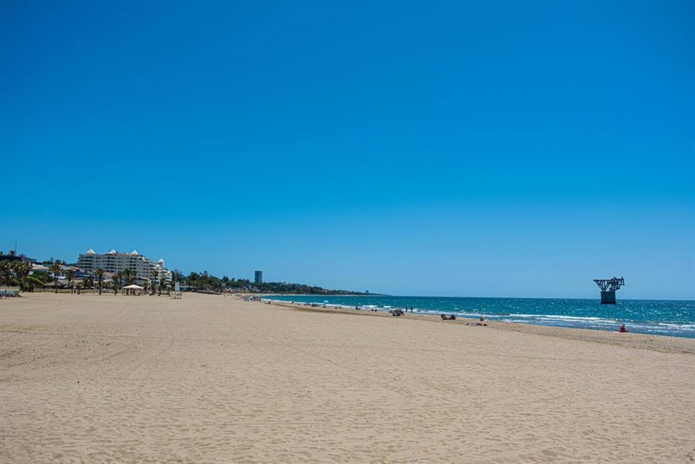 Playa del Cable en Marbella (Málaga).