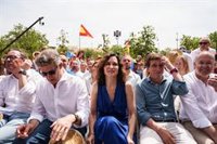 Ayuso traslada su apoyo a una Guardia Civil que "no tiene por qué" soportar a un Gobierno que "no conoce límites"