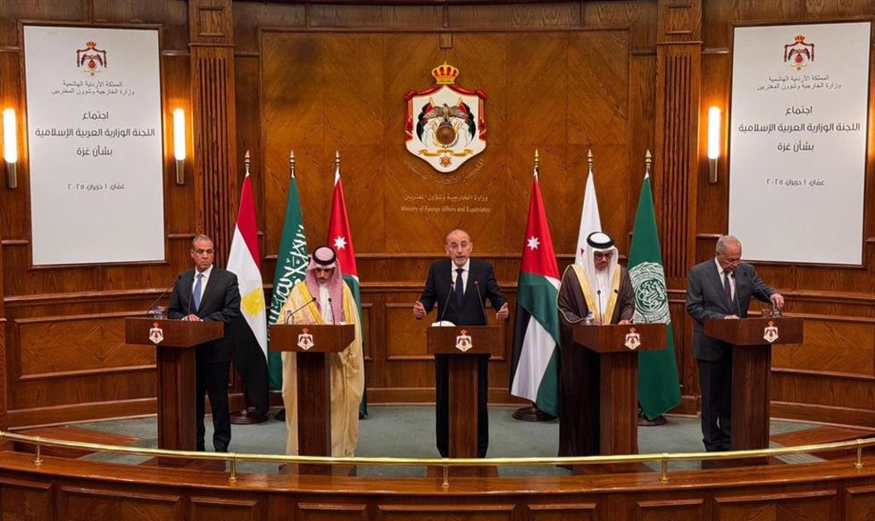 Ministros de Exteriores de Jordania, Egipto, Arabia Saudí y Bahréin en Amán