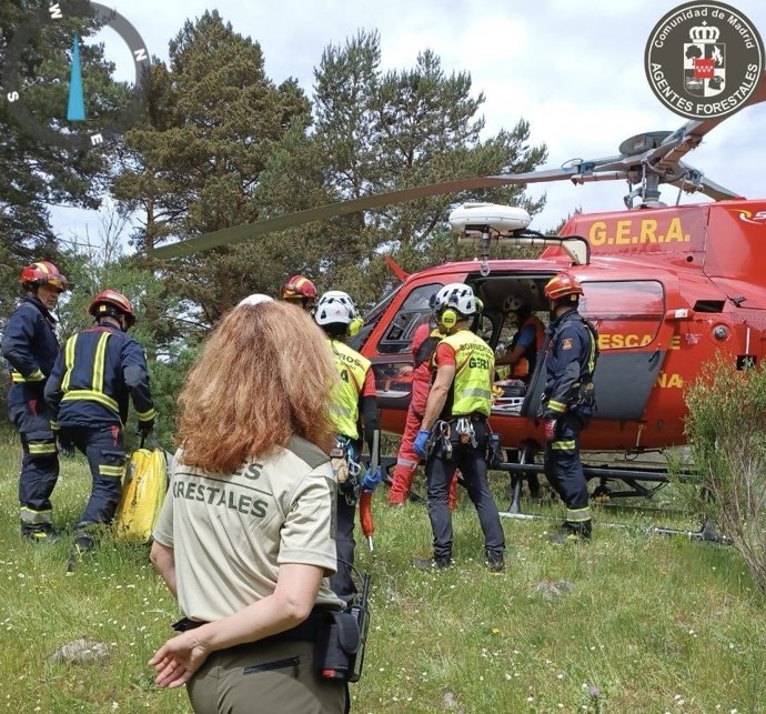 Rescate del GERA y los Agentes Forestales de Comunidad de Madrid