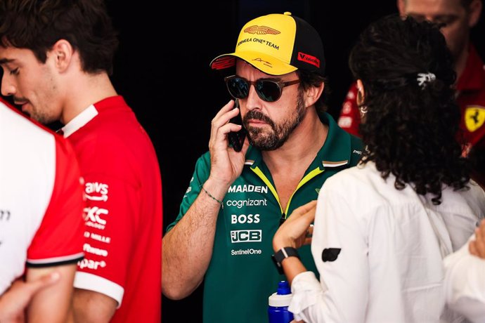 ALONSO Fernando (spa), Aston Martin F1 Team AMR25, portrait during the Formula 1 Aramco Gran Premio de Espana 2025, Spanish Grand Prix 2025, 9th round of the 2025 FIA Formula One World Championship from May 30 to June 1, 2025 on the Circuit de Barcelona-C