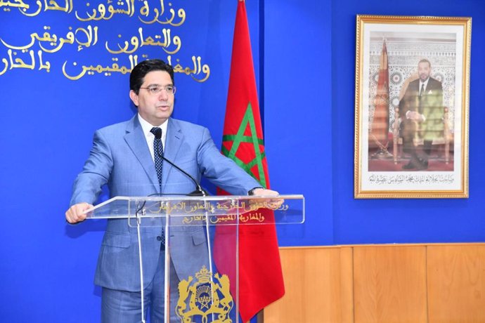 Archivo - El ministro de Asuntos Exteriores de Marruecos, Nasser Bourita