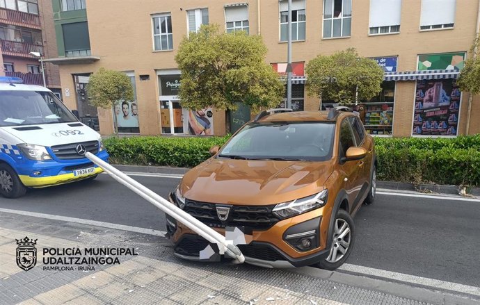 Imagen de uno de los sucesos atendidos por Policía Municipal de Pamplona