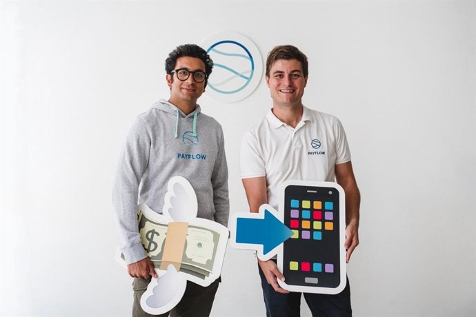 Los dos fundadores de Payflow, Benoit Menardo y Avinash Sukhwani.
