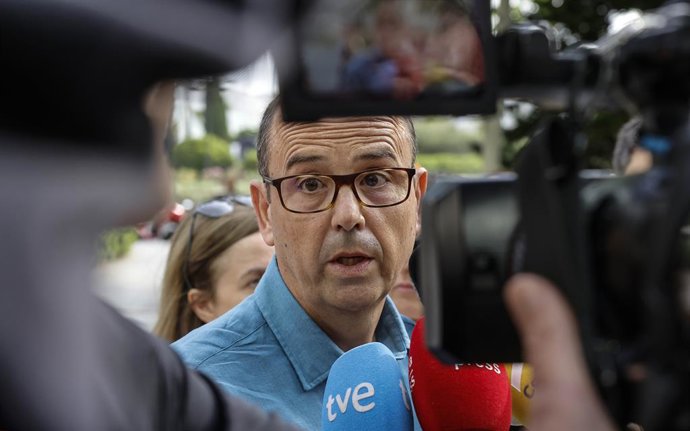 El cap de Climatologia d'Aemet, José Ángel Núñez, a la seua arribada als jutjats