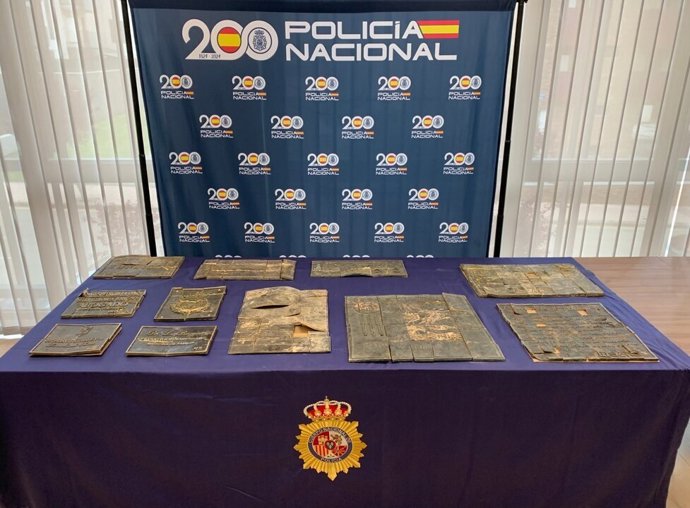 Placas metálicas hurtadas en Soria.