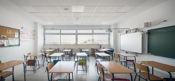 Archivo - Clase de un centro educativo. Imagen de recurso.