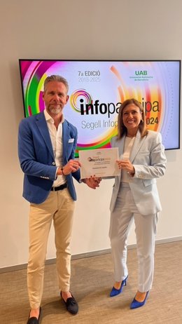 La Diputación de Castellón, reconocida con el sello Infoparticipa tras alcanzar un 94% de transparencia