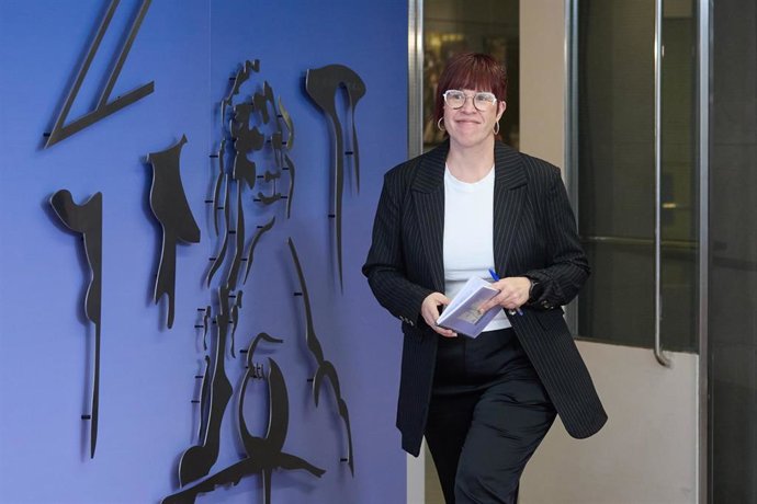 La portavoz de Compromis en el Congreso, Águeda Micó, en una imagen de archivo en el Congreso de los Diputados