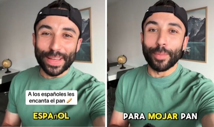 Captura de tela do usuário do Tiktok @spainwithnick.