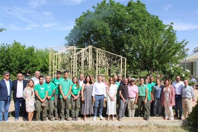Inauguracion de la nueva rosaleda del Jardín Botánico de Castilla-La Mancha.