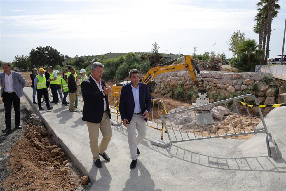 Visita a las obras en Cheste