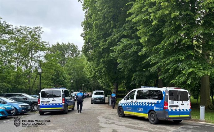 Actuación de la Policía Municipal de Pamplona.