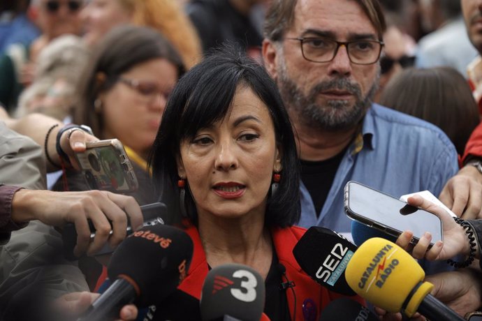 Archivo - La secretària general de CCOO de Catalunya, Belén López