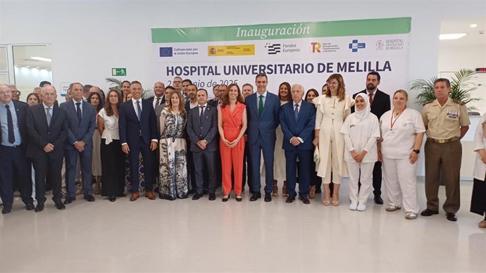 Pedro Sánchez, este lunes en Melilla, donde se ha inaugurado un nuevo hospital