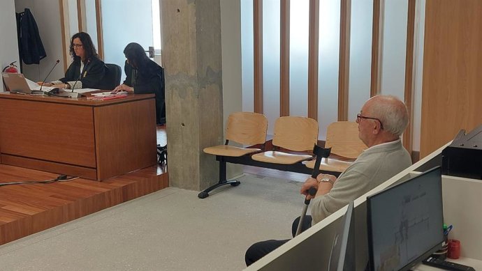 Imagen del acusado en el juicio.