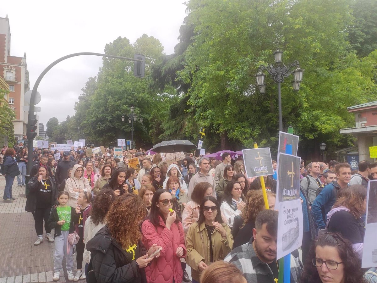 El Principado cifra en un 28,67% el seguimiento de la nueva jornada de huelga en educación