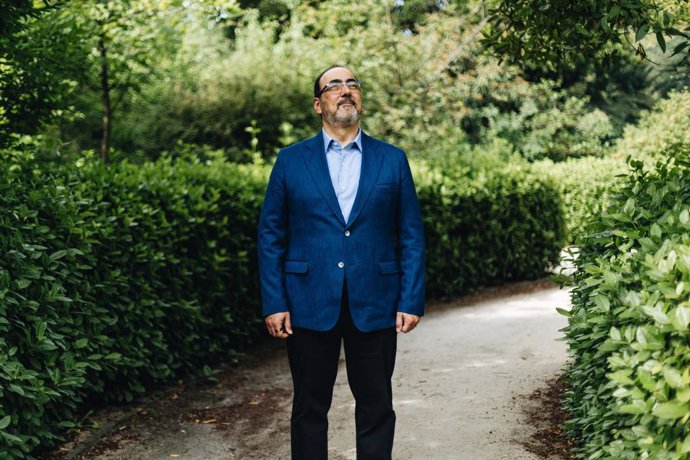 El presidente ejecutivo de CAF, Sergio Díaz-Granados, durante la sesión inaugural de los 'Diálogos Mutis de Biodiversidad América Latina & el Caribe - España