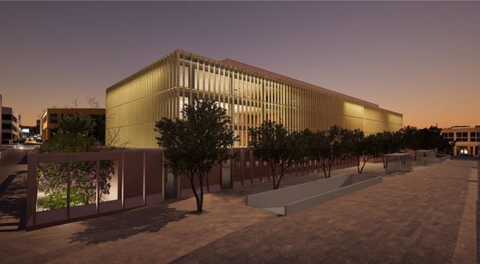Simulació de l'ampliació de l'edifici judicial 