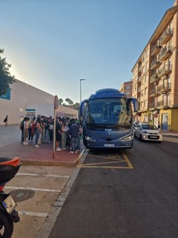 Imatge de l'autobús noliejat per l'Ajuntament d'Albal