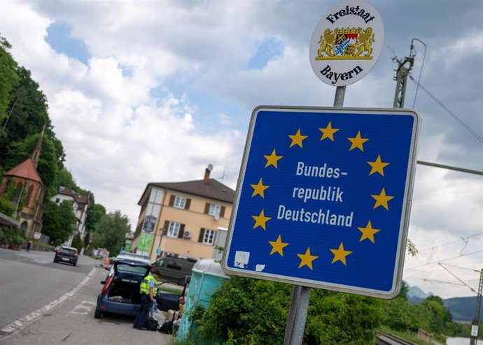 Cartel en Kiefersfelden al acceder a territorio de Alemania