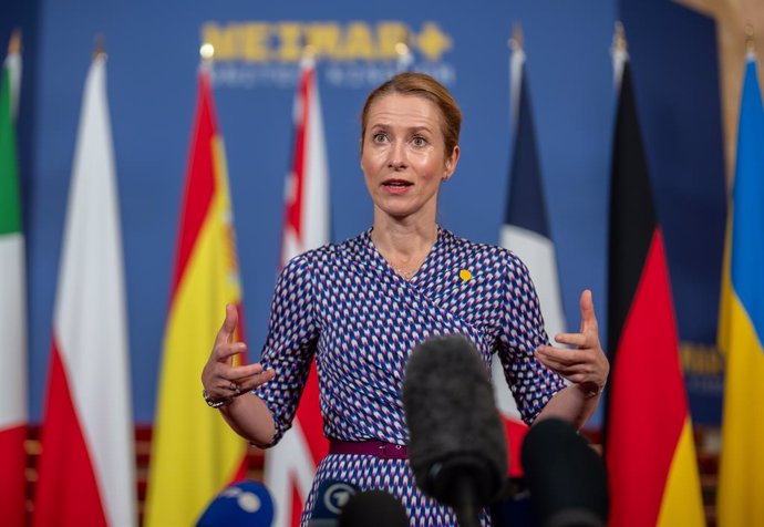 12 May 2025, United Kingdom, London: Kaja Kallas, European Union High Representative for Foreign Affairs and former Prime Minister of the Republic of Estonia, addresses a meeting at the Weimar+ Group conference on the war in Ukraine. The British Foreign S