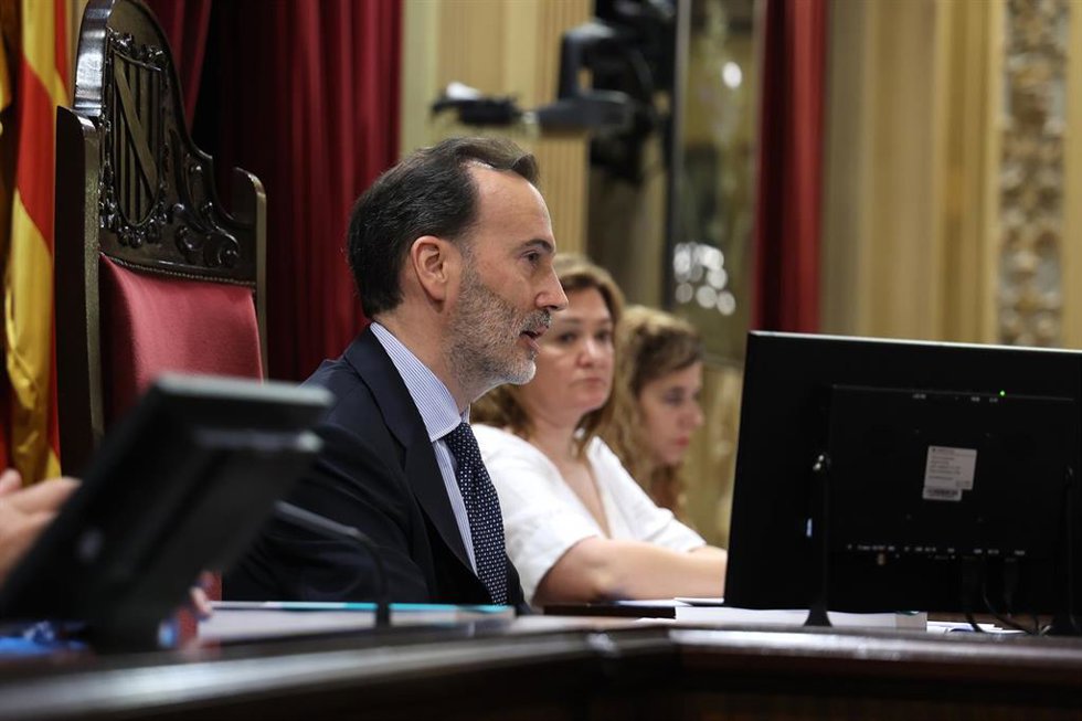 Archivo - El presidente del Parlament balear, Gabriel Le Senne.