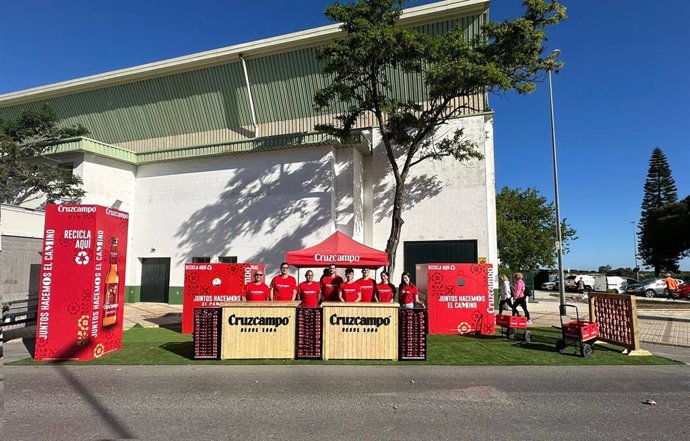 Punto de reciclaje Cruzcampo.