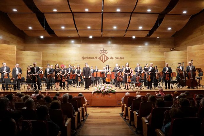 La orquestra de Valencia en la final del concurso en 2024