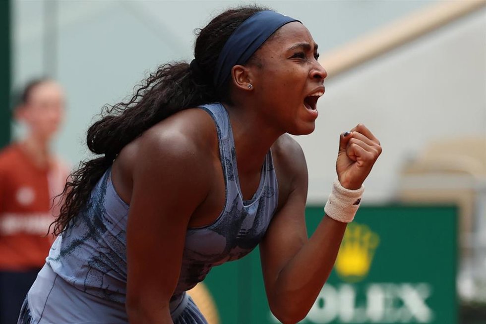 La tenista estadounidense Coco Gauff en Roland Garros.