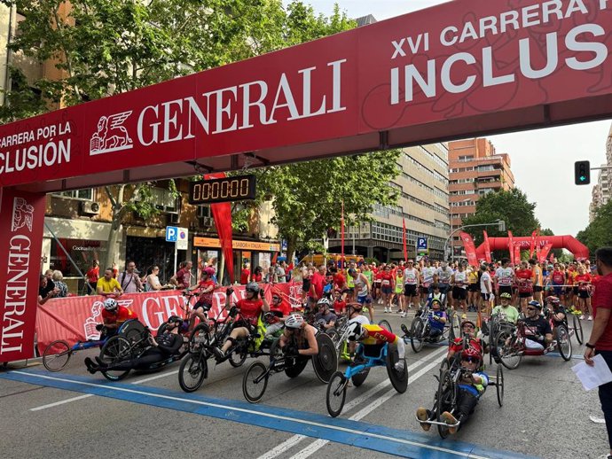 La XVI Carrera Generali por la Inclusión congrega a más de 5.000 corredores por las calles de Madrid