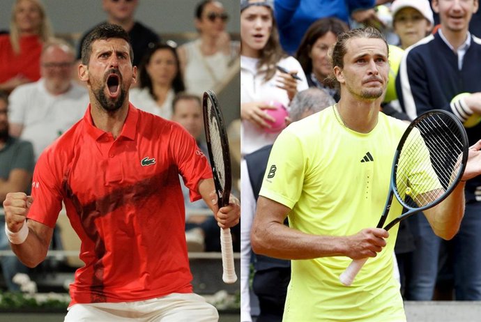 El serbio Novak Djokovic y el alemán Alexander Zverev se enfrentarán en cuartos de final de Roland Garros