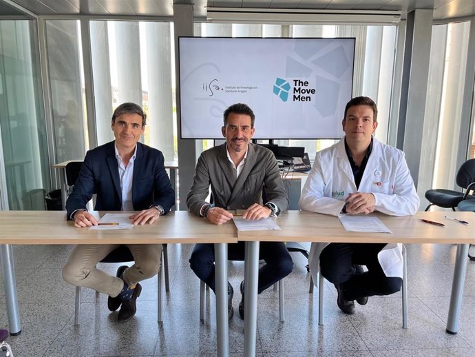 El Instituto de Investigación Sanitaria de Aragón y TheMoveMen firman el acuerdo para impulsar la investigación, divulgación y formación en torno al cáncer masculino.