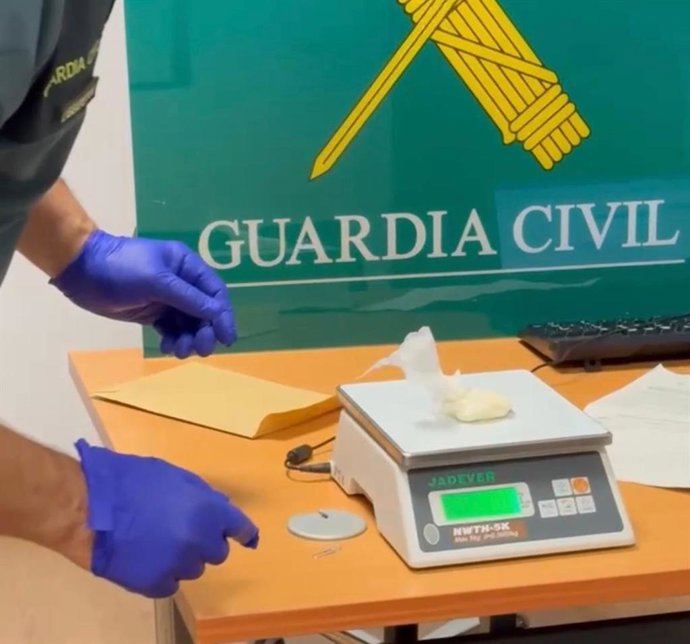 Imagen del material interceptado