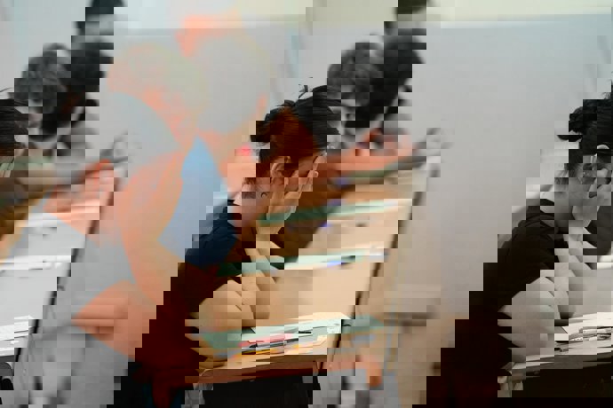 Alumnos en la Prueba de Acceso a la Universidad en la Facultad de Medicina de Sevilla