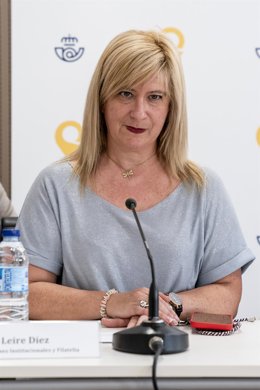 Archivo - La militante del PSOE Leire Díez, en 2022, cuando era directora de Relaciones Institucionales y Filatelia