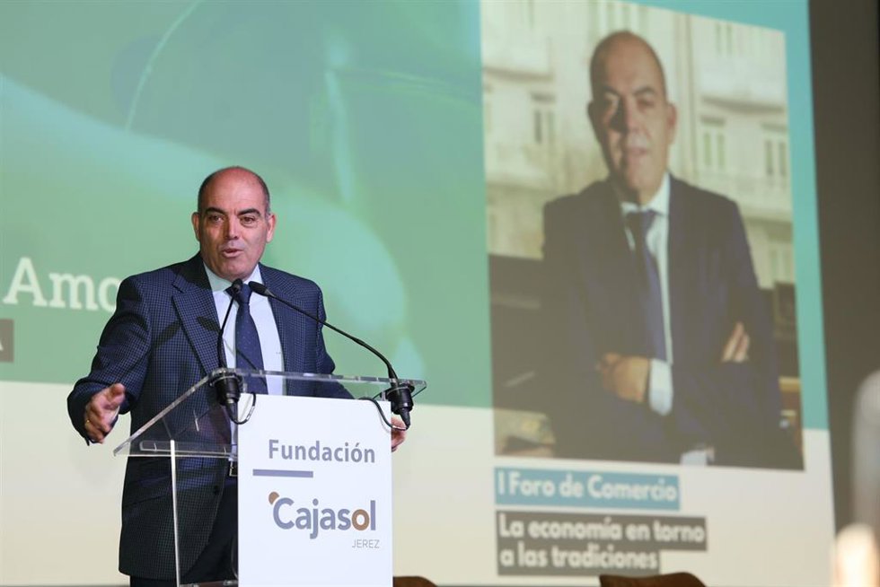 Archivo - El presidente de ATA, Lorenzo Amor, durante el Foro Tribuna de Andalucía: La economía en torno a las tradiciones celebrado en la Fundación Cajasol en Jerez de la Frontera, a 21 de abril de 2025 en Cádiz (Andalucía, España). 
