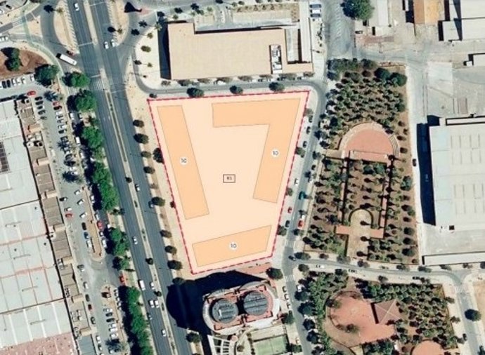 Imagen de la parcela T del plan especial de reforma interior bautizado como PERI-GU-201 "Uralita-Bellavista"