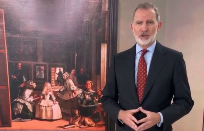 El Rey explica Las Meninas de Velázquez para el Instagram del Museo del Prado