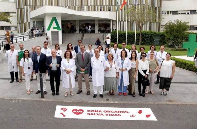 Homenaje a los donantes de órganos en el hospital Virgen del Rocío.