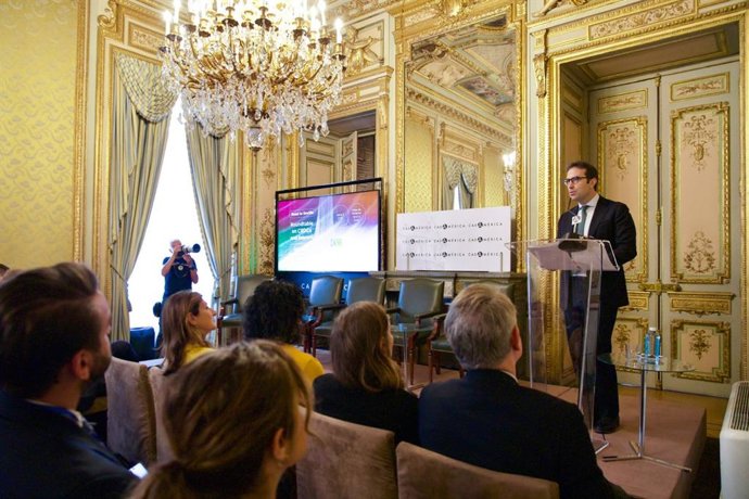 El ministro de Economía, Comercio y Empresa, Carlos Cuerpo, en la jornada organizada el pasado lunes por el Ministerio de Economía, Comercio y Empresa omo parte de la serie de actos previos a la IV Conferencia Internacional para Financiación al Desarrollo