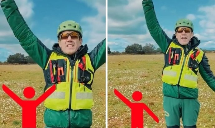 Captura de un vídeo compartido en YouTube por la Guardia Civil de Zaragoza